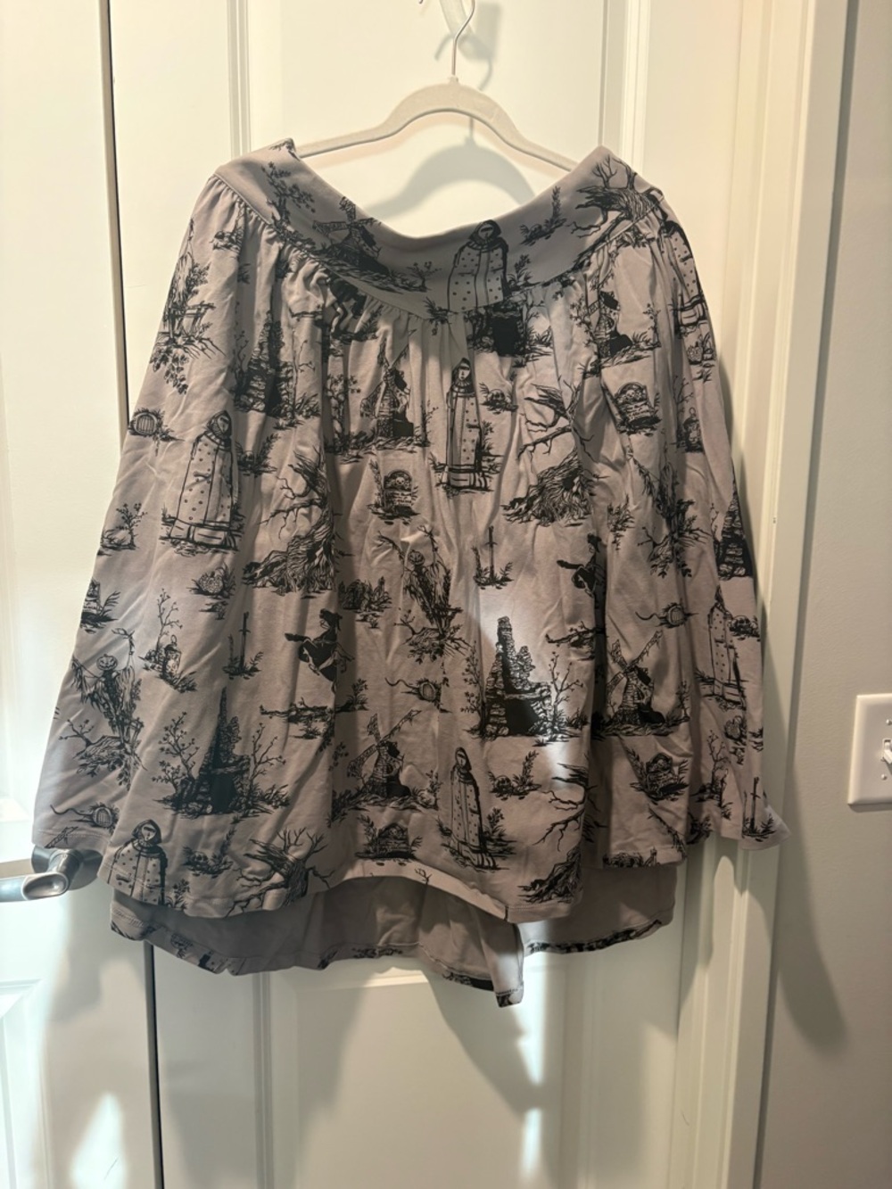 Women’s Gray Toile Circle Skirt